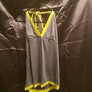 🔴 DOTS Grey Halter Top (XL)